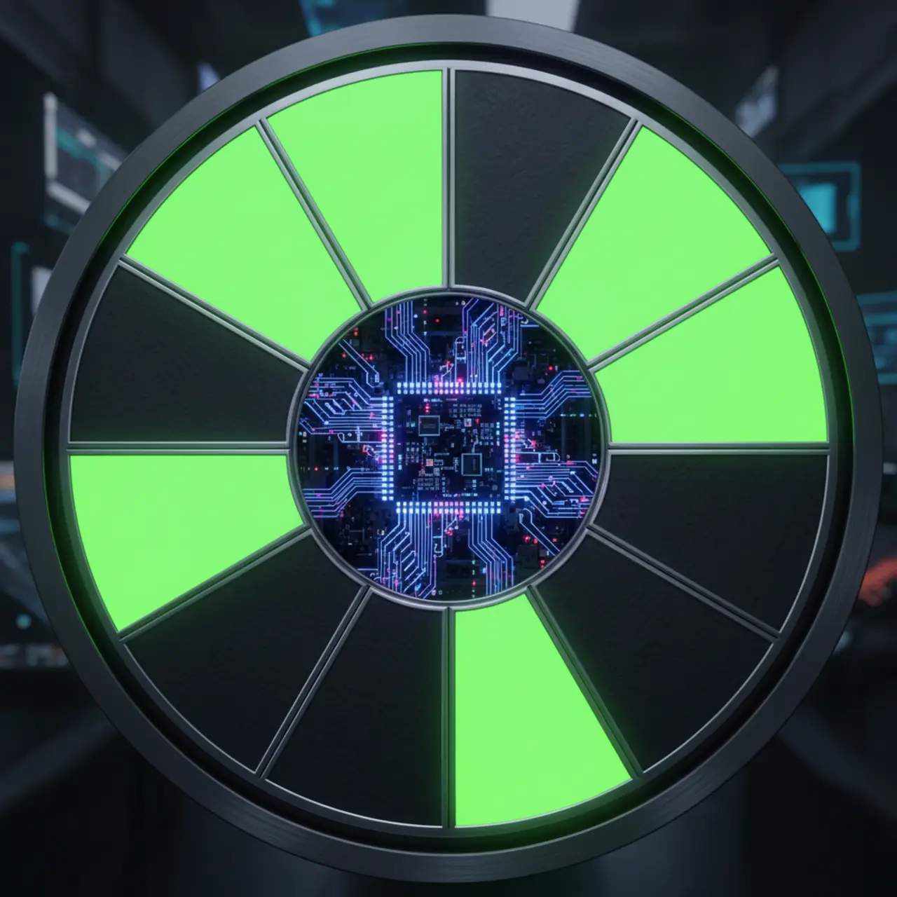 A high-tech digital roulette wheel